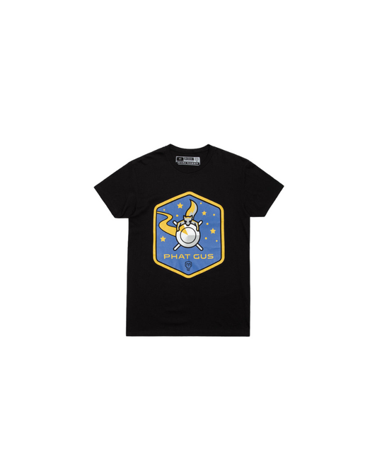 Mark Rober Phat Gus Mission Patch T-Shirt (Black)