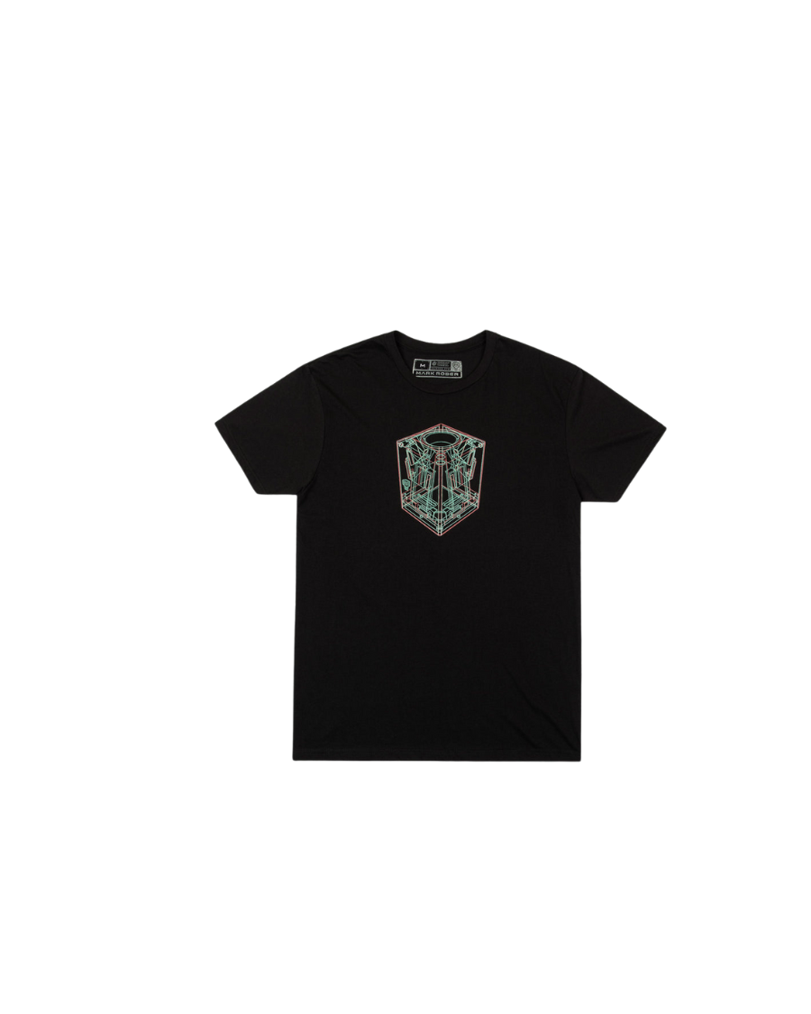 Mark Rober Glitter Bomb Wireframe T-Shirt (Black)